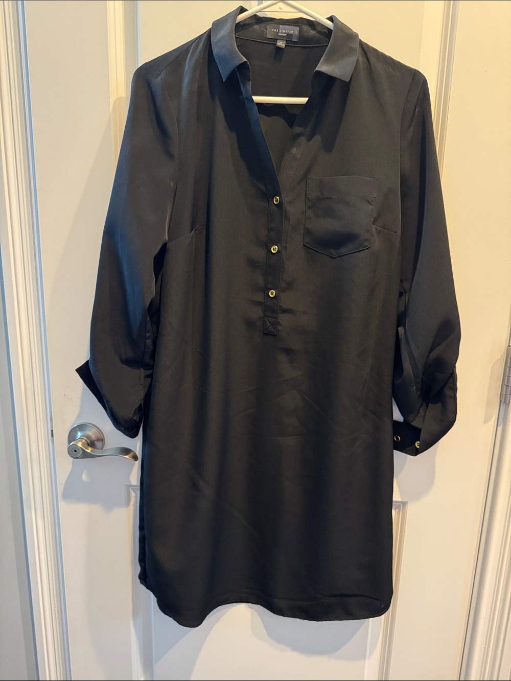 The Limited Black Ashton Tunic Top